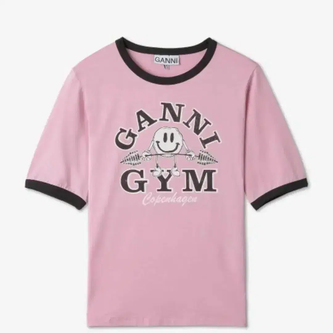 ganni 가니 짐티 gym 반팔 티셔츠 s 해은 착용