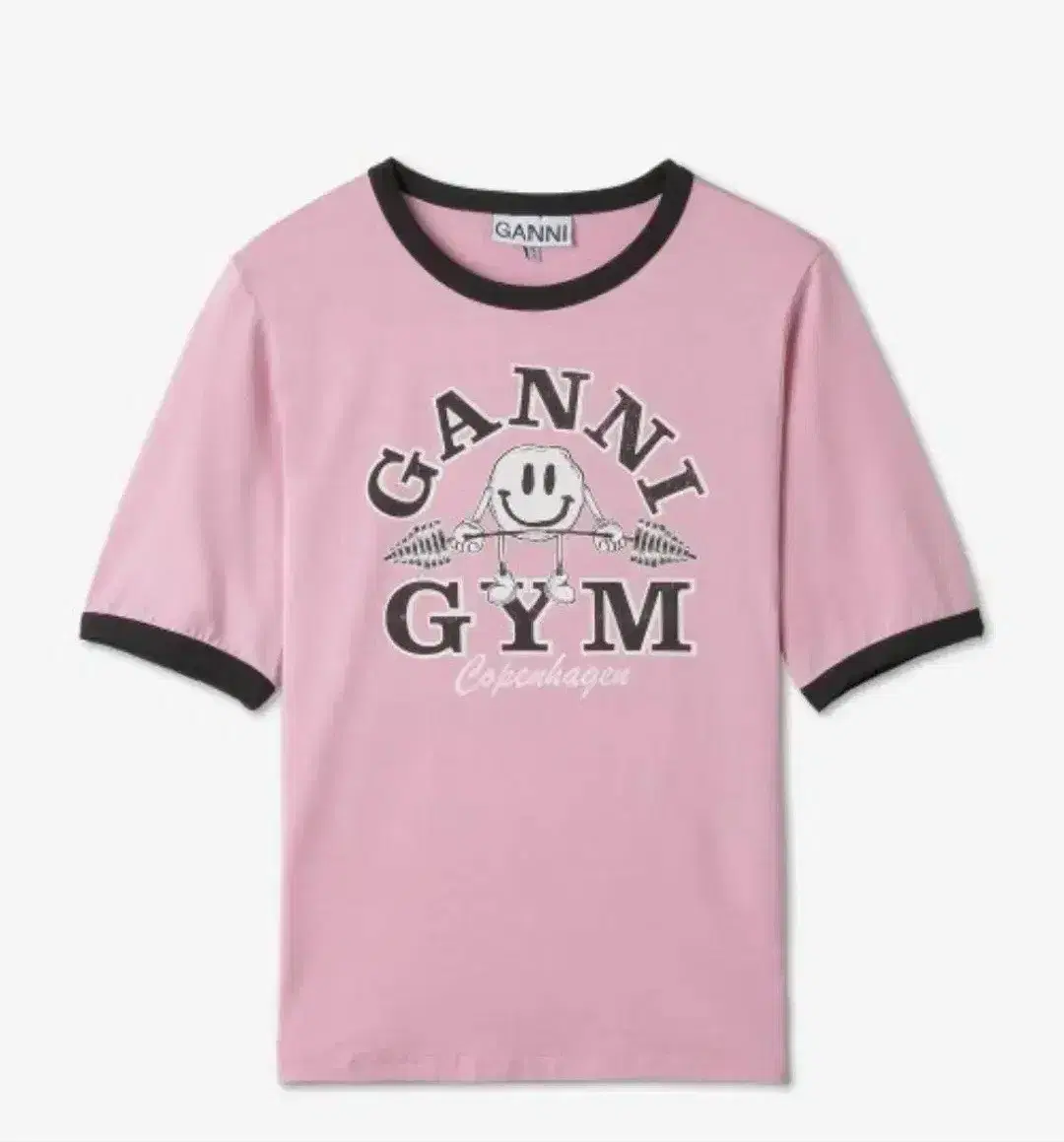 ganni 가니 짐티 gym 반팔 티셔츠 s 해은 착용