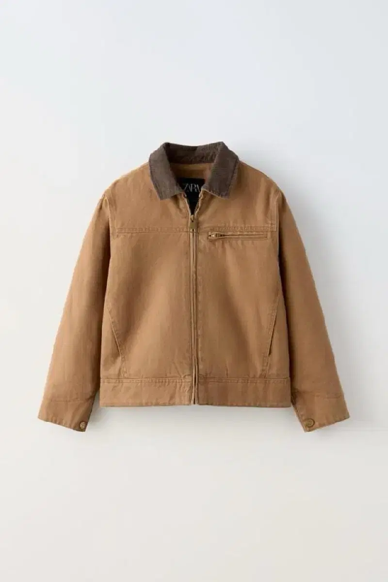 Zara Corduroy Collar Faded Jacket