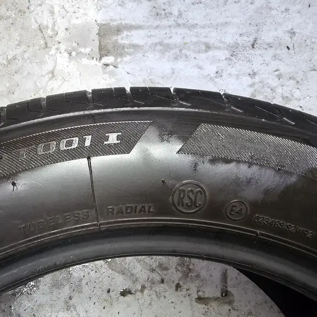 225/55R17  미니,  3GT 순정 런플랫타이어 4본