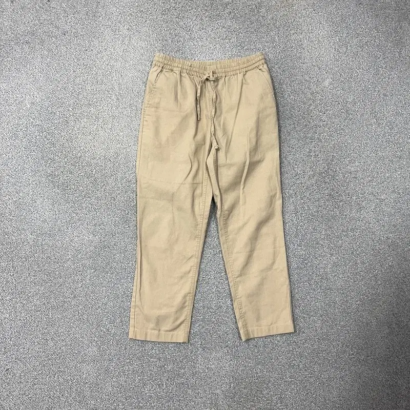 Huayu Casual Beige Men's Banded Pants M