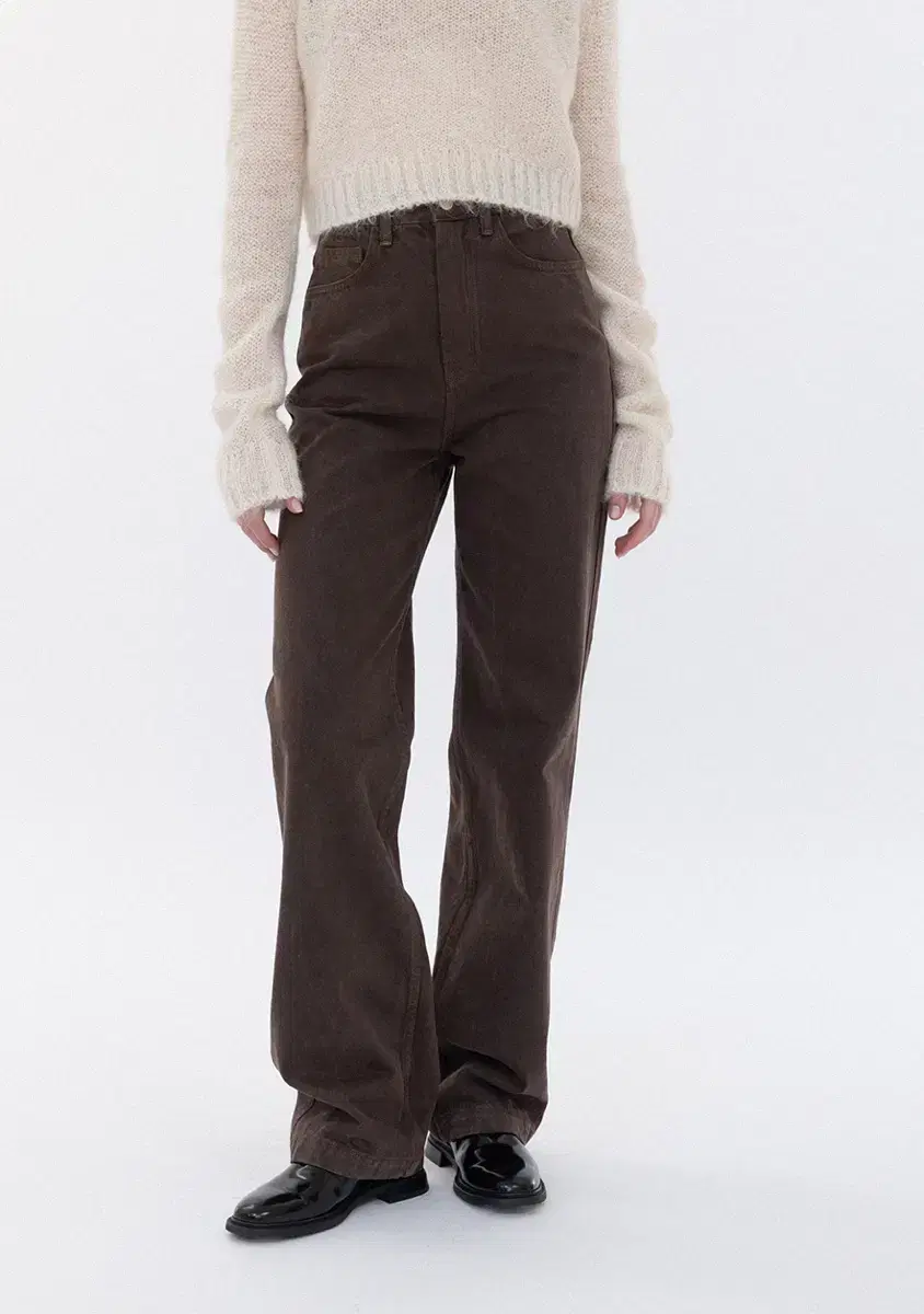 르 chocolate dyeing pants (brown) M