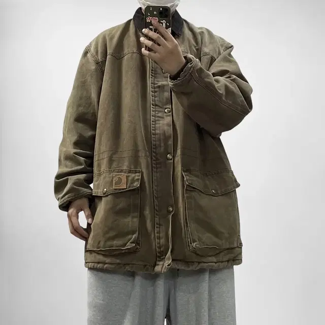 칼하트 Carhartt U.S.A c08cht 초어 코트 자켓 브라운