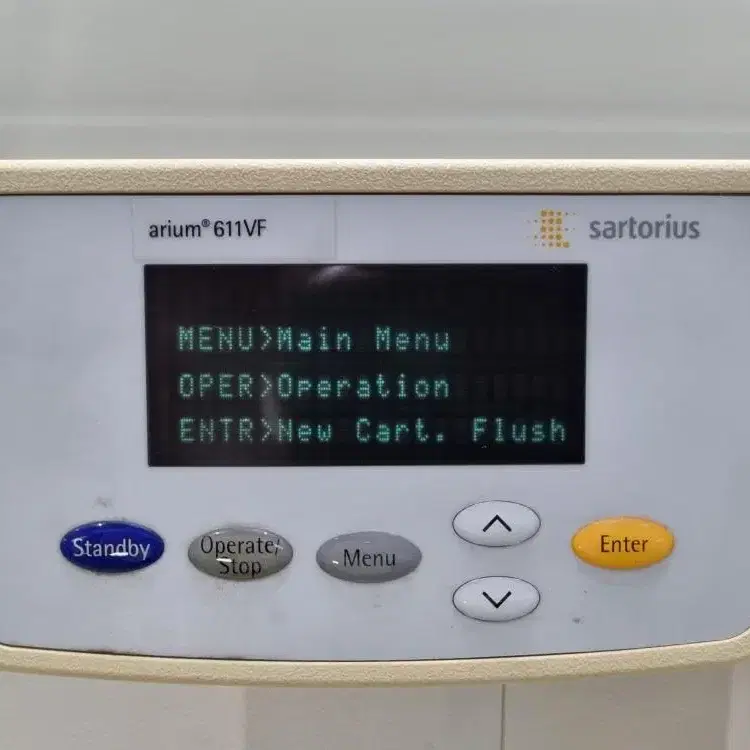 Sartorius arium 611VF 정수시스템