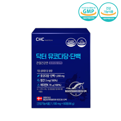 CHC 닥터 뮤코다당 단백 1,100mg x 60정x2BOX