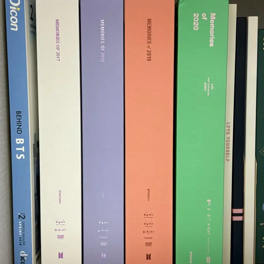 방탄 BTS 메모리즈 DVD 포카 포함 풀박