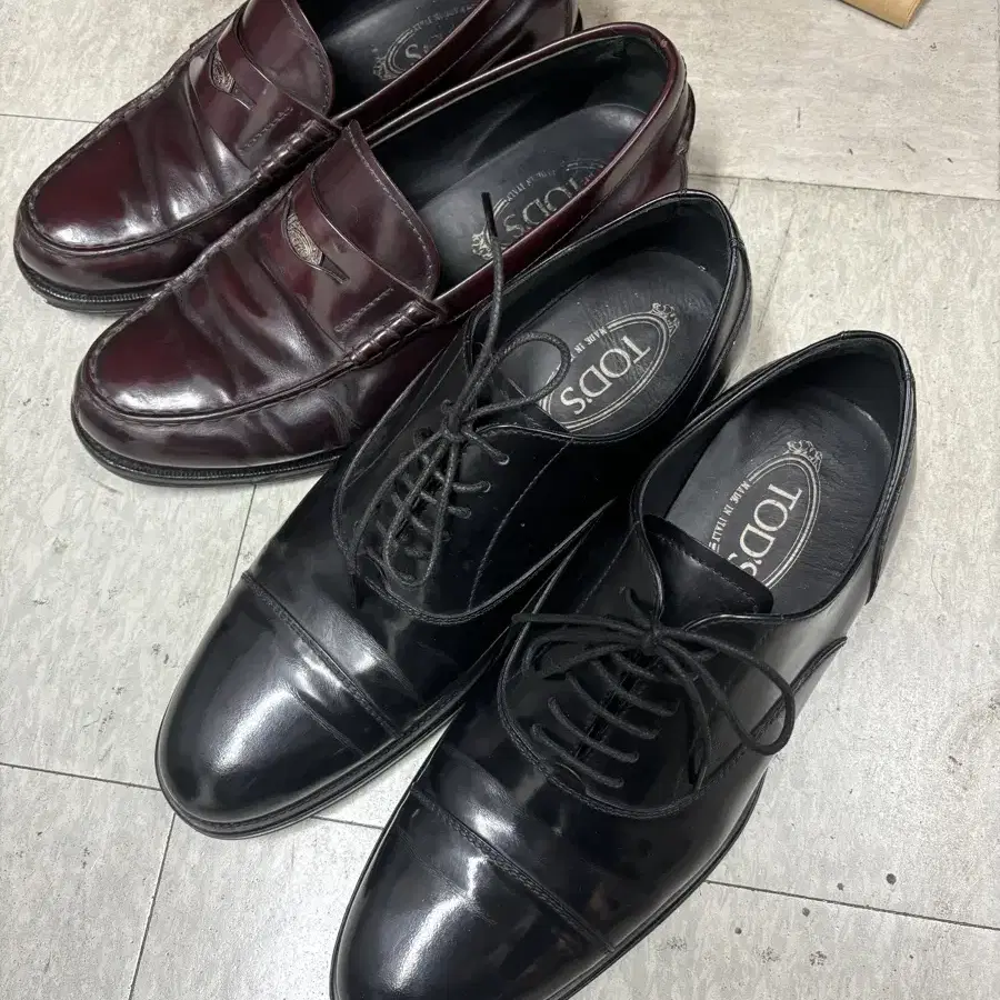 (백화점정품)토즈 로퍼 남성 구두 Tod's 2켤레 일괄 저렴판매 최종