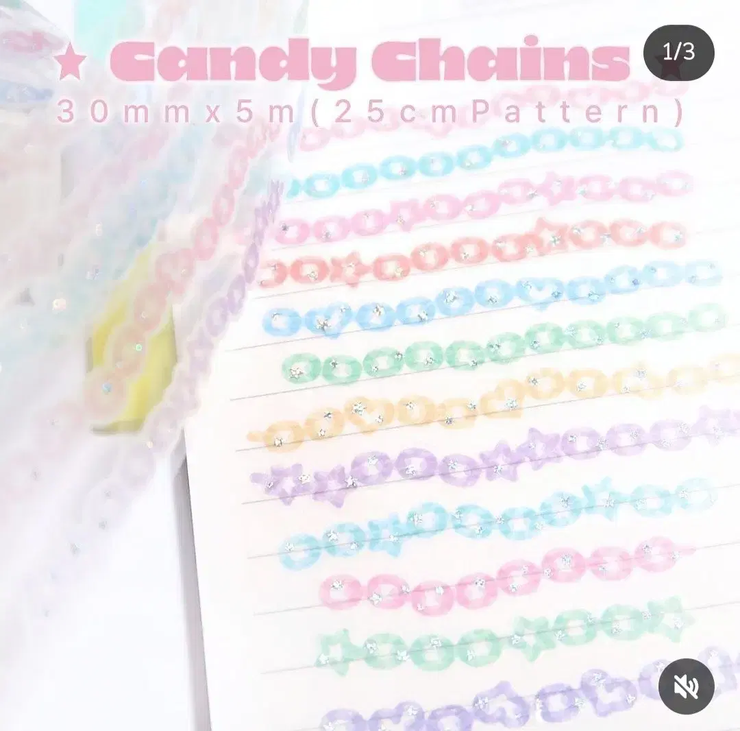 Stickers Candy Chain Keys Cut