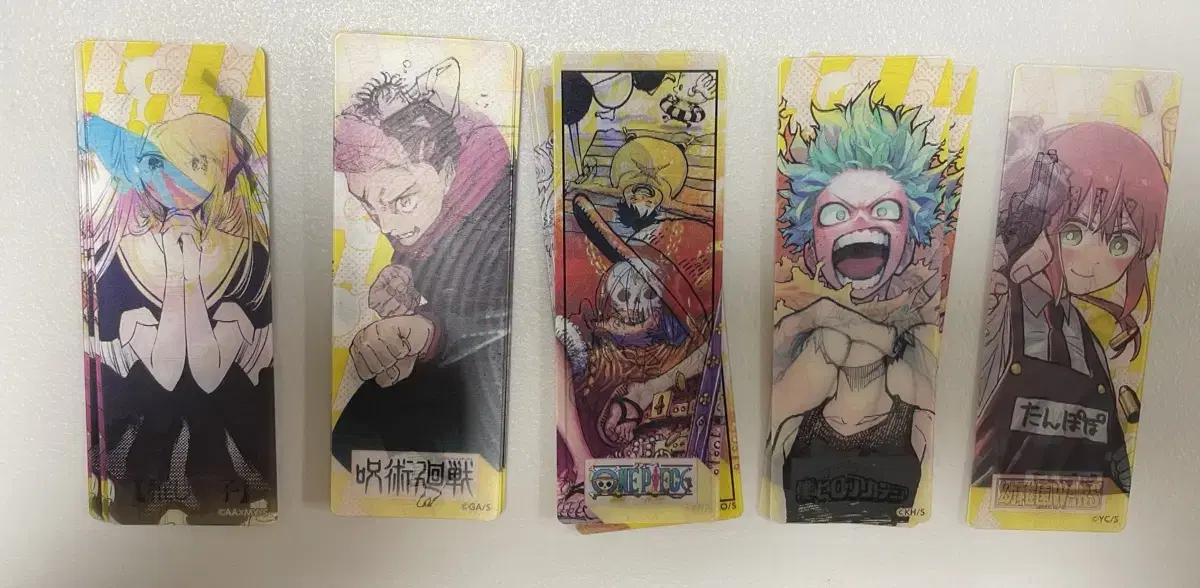 JUMP 2024 Natsukomi Lanticular Bookmarks (Jutsu Rotation, ONEPIECE, Hiroaka, etc.)