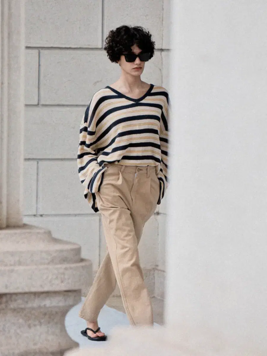 시엔느 Dixon Pintuck Pants (beige) M