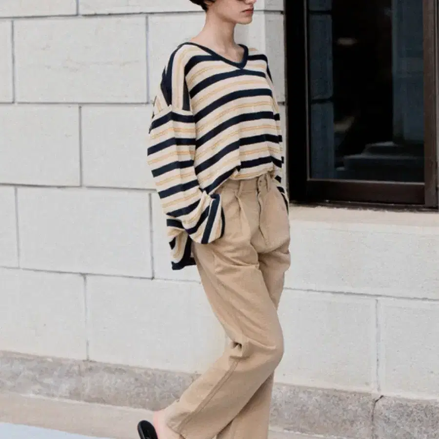 시엔느 Dixon Pintuck Pants (beige) M