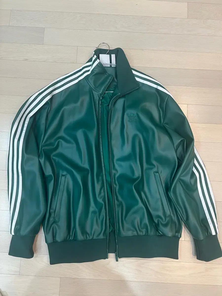 [XL] Adidas Pow Leather Track Jacket Green