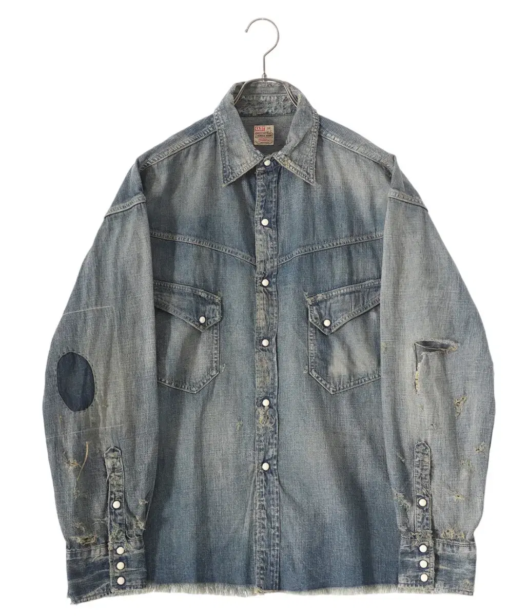 St. Michael Denim Western Shirt L