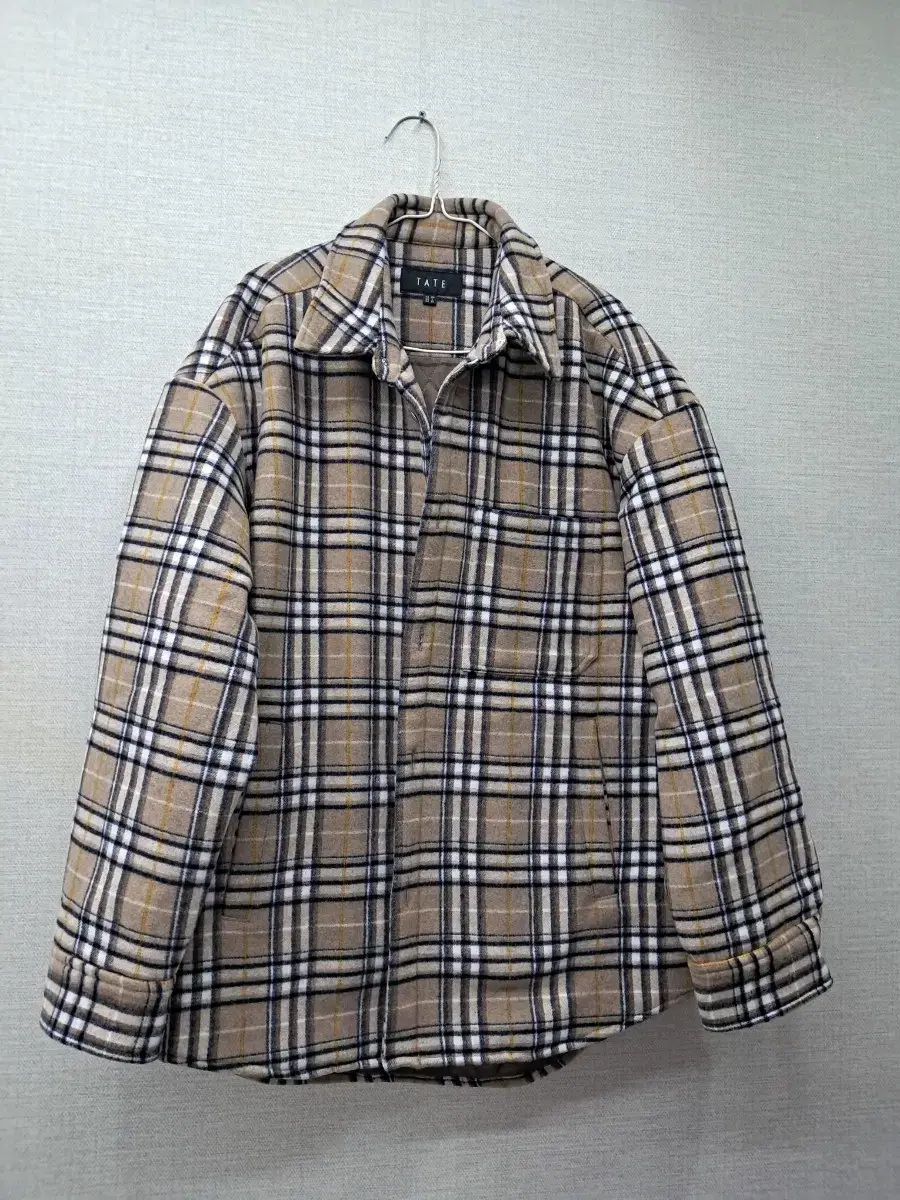 Overfit Quilted Check Jumper