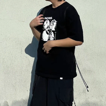 노매뉴얼 MRI T-SHIRT BLACK