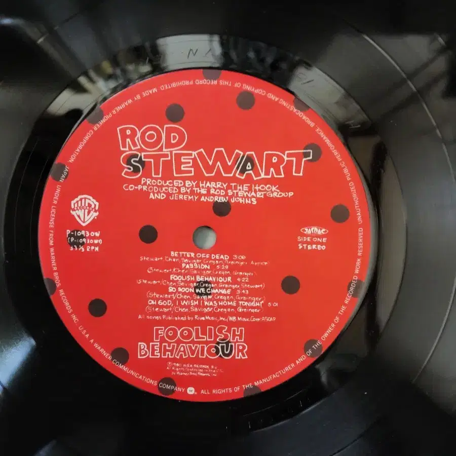 ROD STEWART F 음반 (LP 턴테이블 오디오 앰프 스피커 )