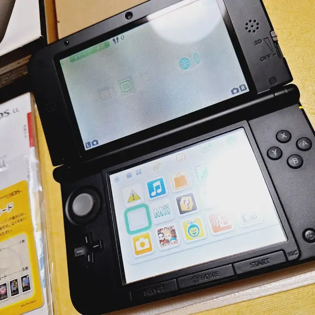 신품급 닌텐도 3dsll 3dsxl 일본판 순정 실버 특 A급 기스X