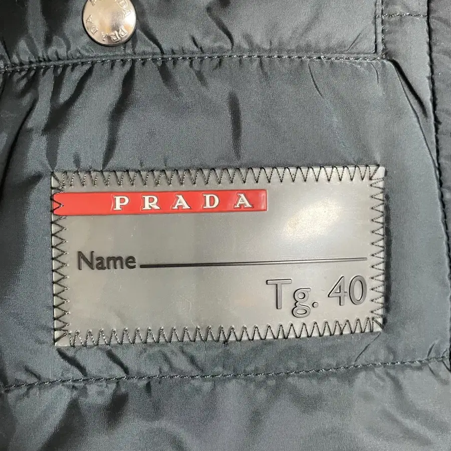 PRADA 프라다 29x544 숏패딩 딥그린