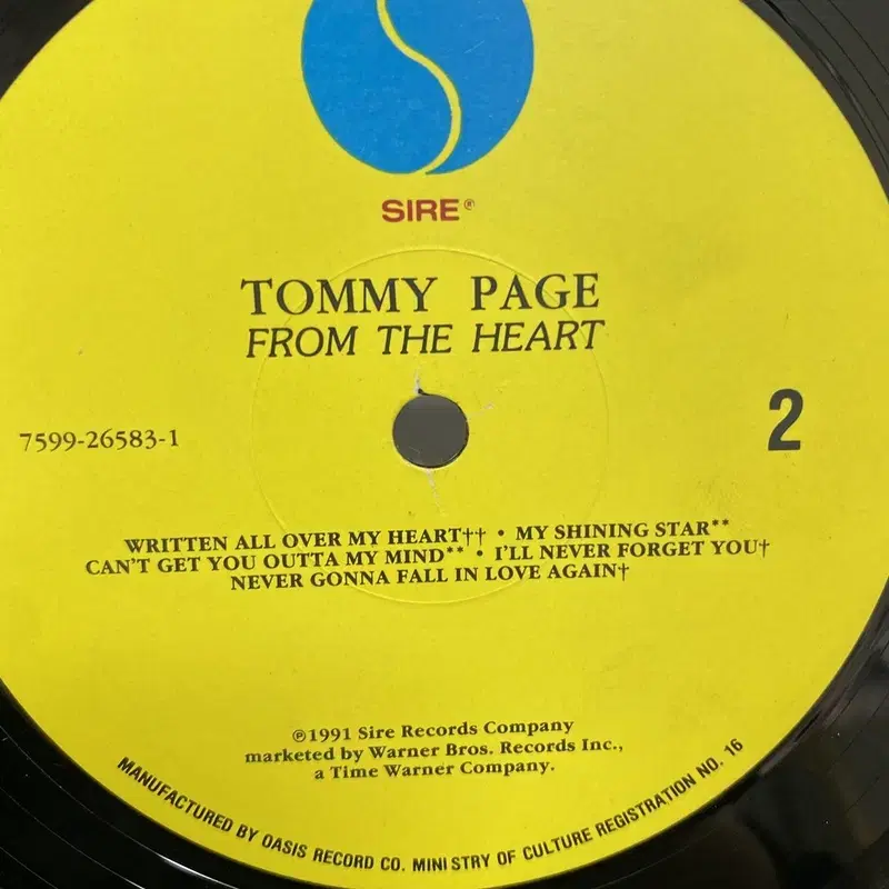 TOMMY PAGE LP / C2239