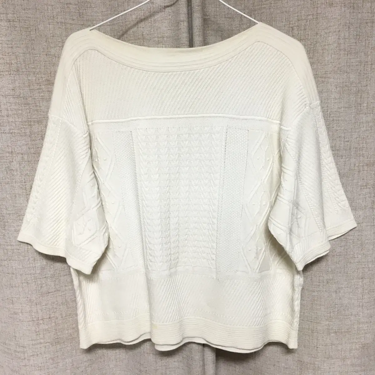 TIME Time Cable Short Sleeve Knit free