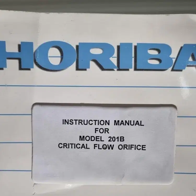 HORIBA CFO-201B  Critical Flow Orifice