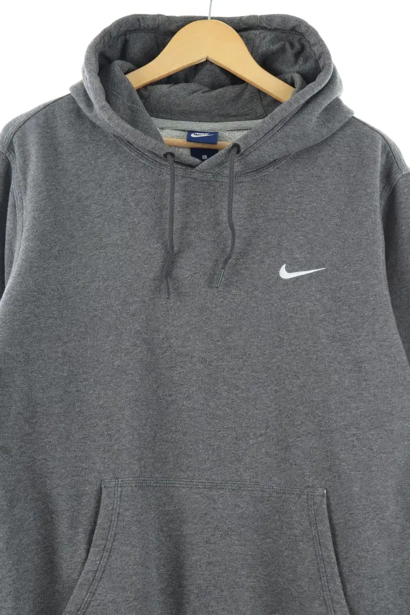 (L) Nike Hoodie Gray Brushed Old School Limited Edition - F86C