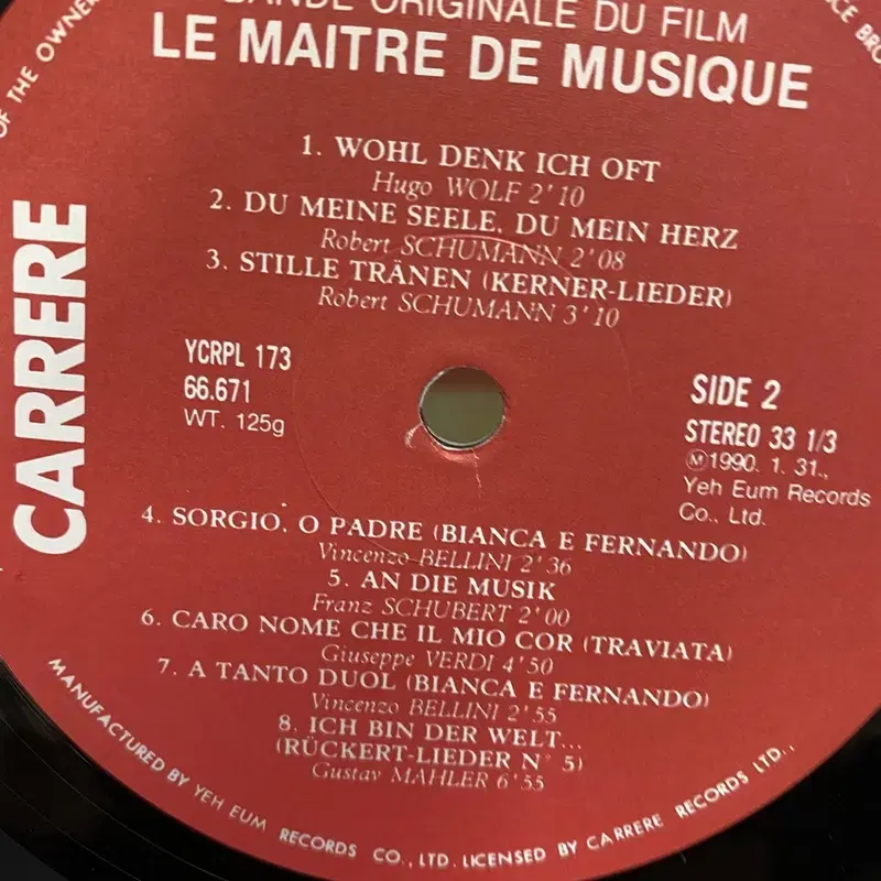 LE MAITRE DE MUSIQUE  LP / AA5434