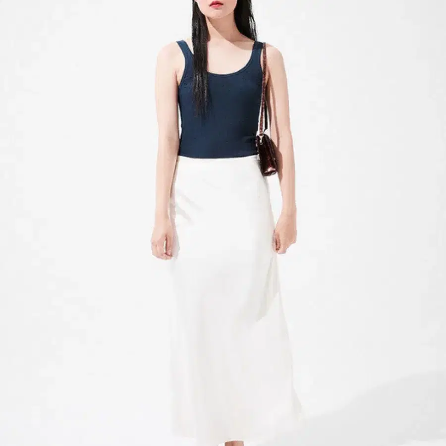 Ponytail silky maxi skirts