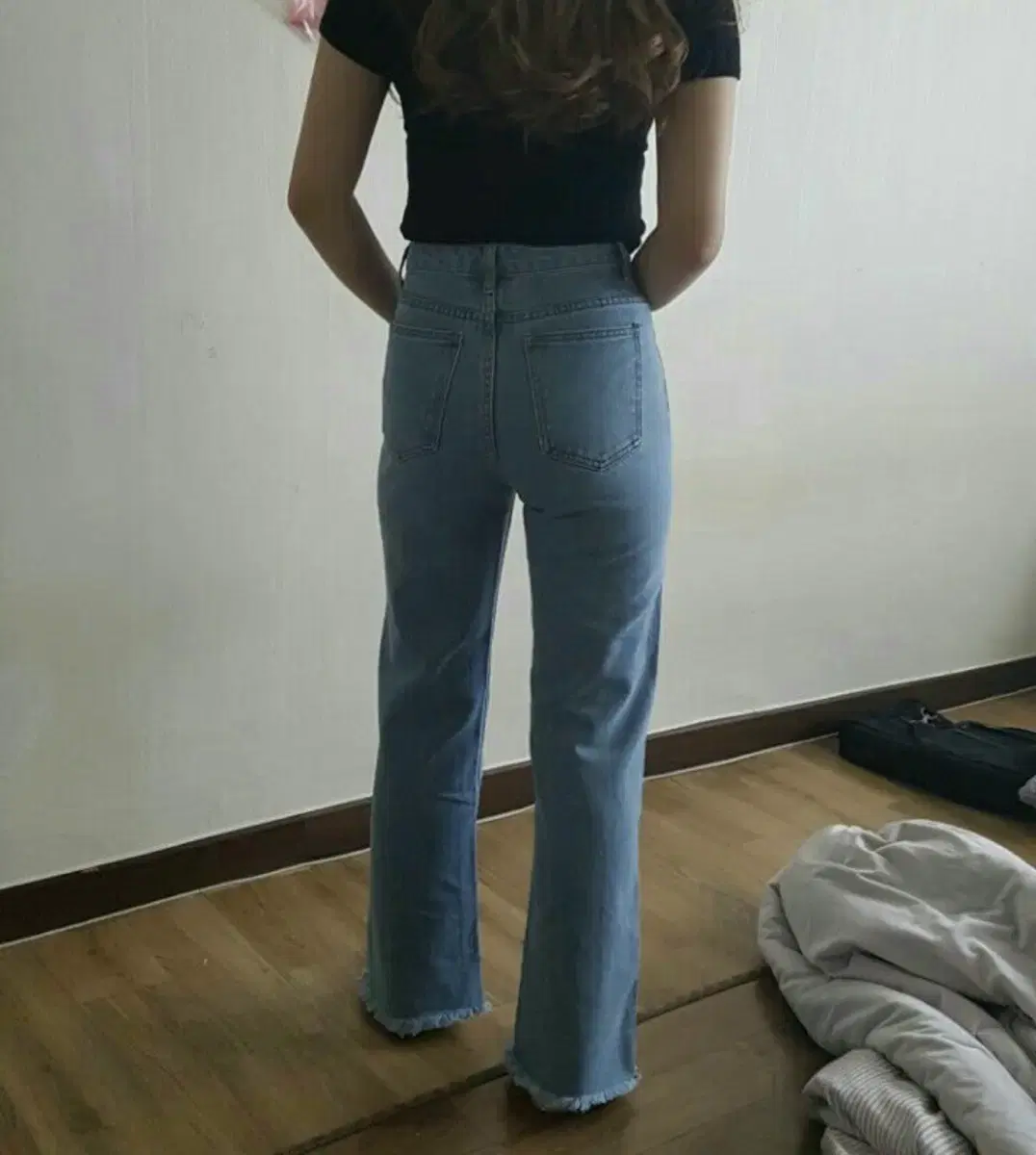 semi, boot cut denim pants S