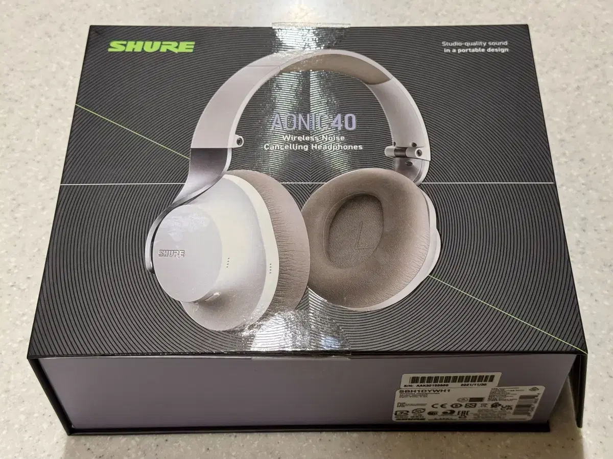 슈어 SHURE AONIC40 블루투스 헤드폰 박스셋