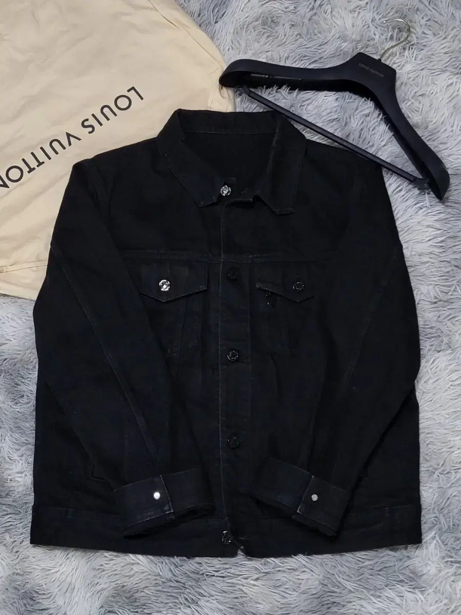 [Same day shipping/52]Louis Vuitton DNA Denim Black Jacket