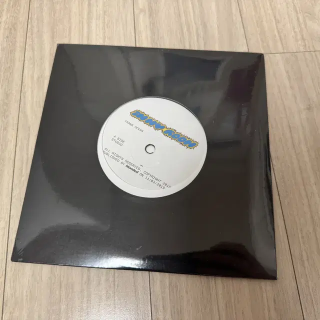 프랭크 오션 IN MY ROOM 7인치 싱글 LP