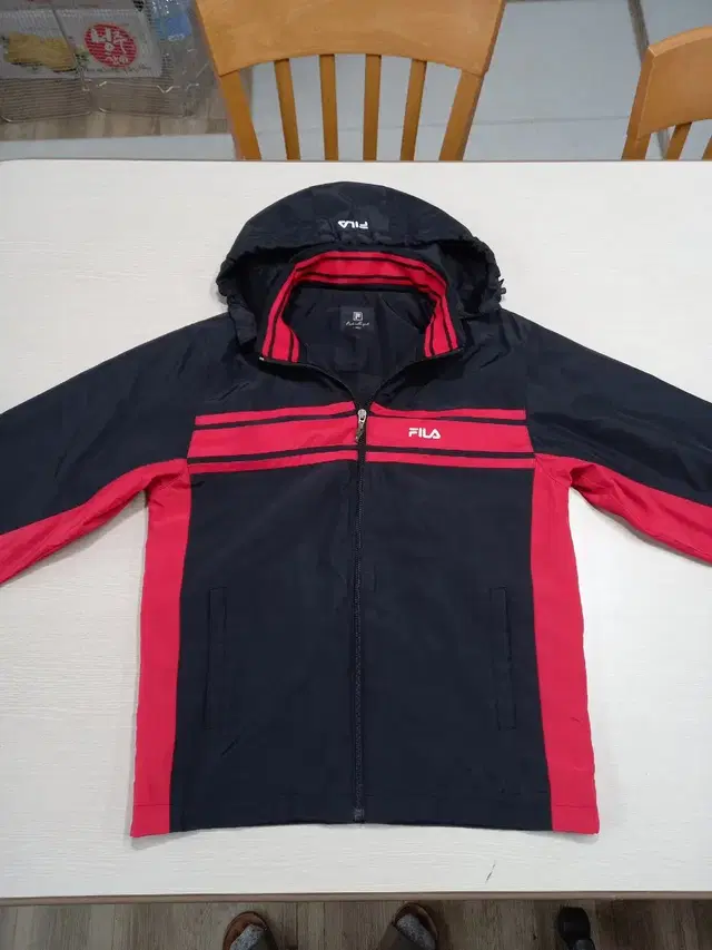 S85 FILA Kor 140cm 봄가을용 후드집업 블랙 S-187