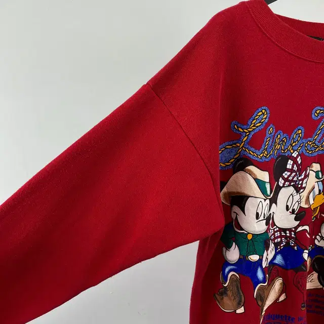 빈티지 90s DISNEY made in USA 웨스턴 프린팅 스웻셔츠