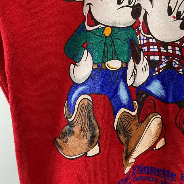 빈티지 90s DISNEY made in USA 웨스턴 프린팅 스웻셔츠