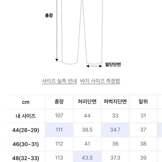 페이탈리즘 더티 블루 데님 48 사이즈