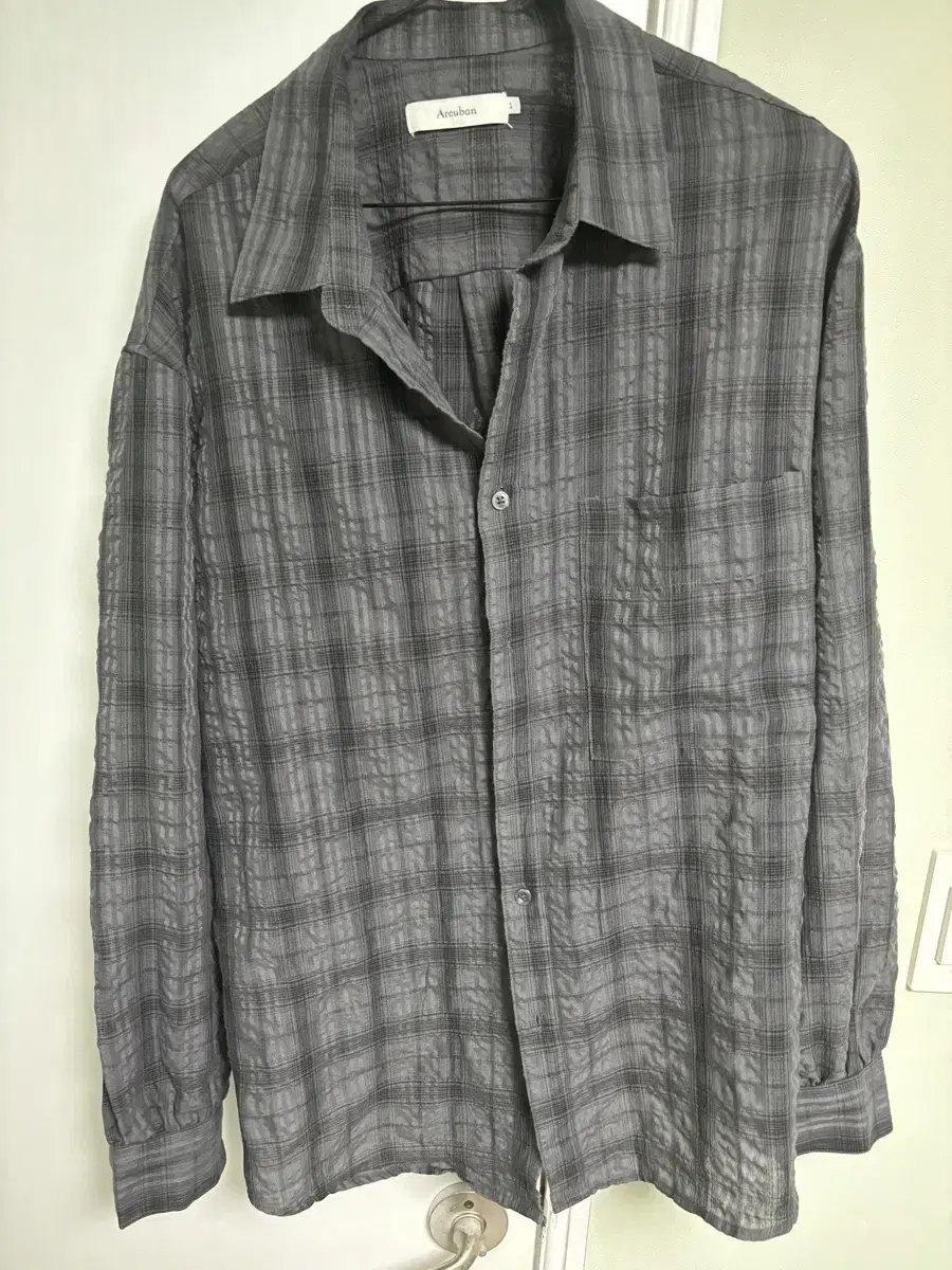 Vahn Tartan Check Shirt Charcoal