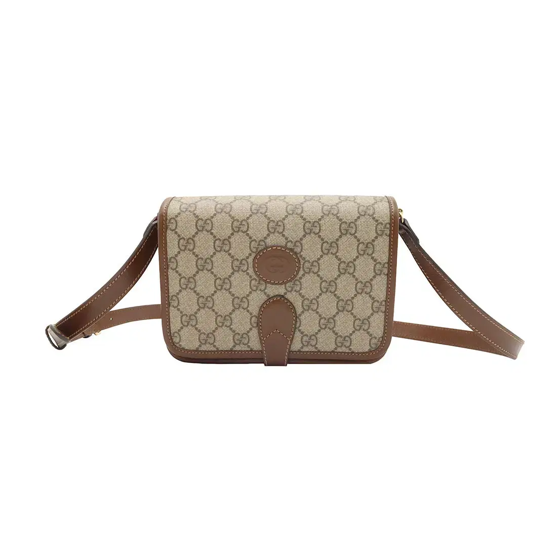 Gucci GG Supreme Canvas Interlocking G Soho Mini Shoulder Bag