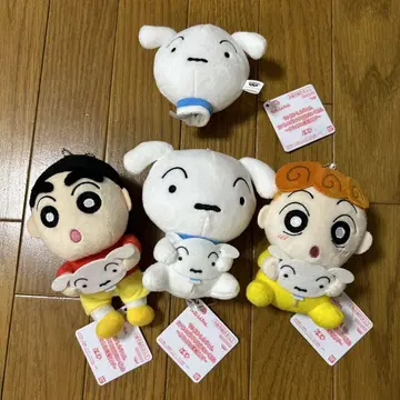 짱구는 못말려(크레용 신짱) 가방에 붙이는 봉제 인형 컴플리트
