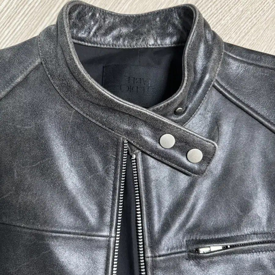 스튜디오테이블 바이커자켓 (BIKER LEATHER JACKET, BLA