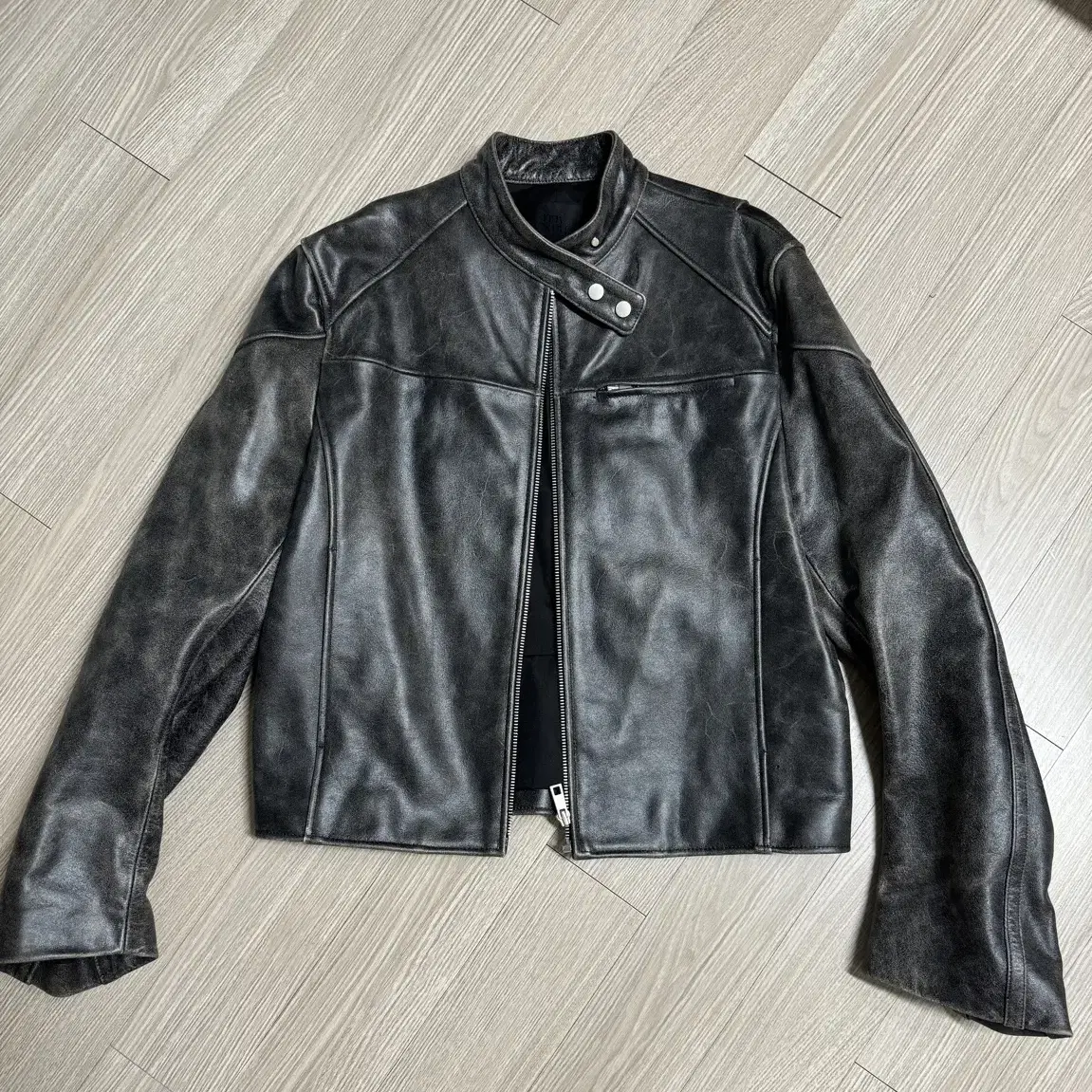 스튜디오테이블 바이커자켓 (BIKER LEATHER JACKET, BLA