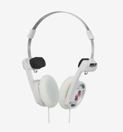 [중고]Supreme x Koss Headphones White