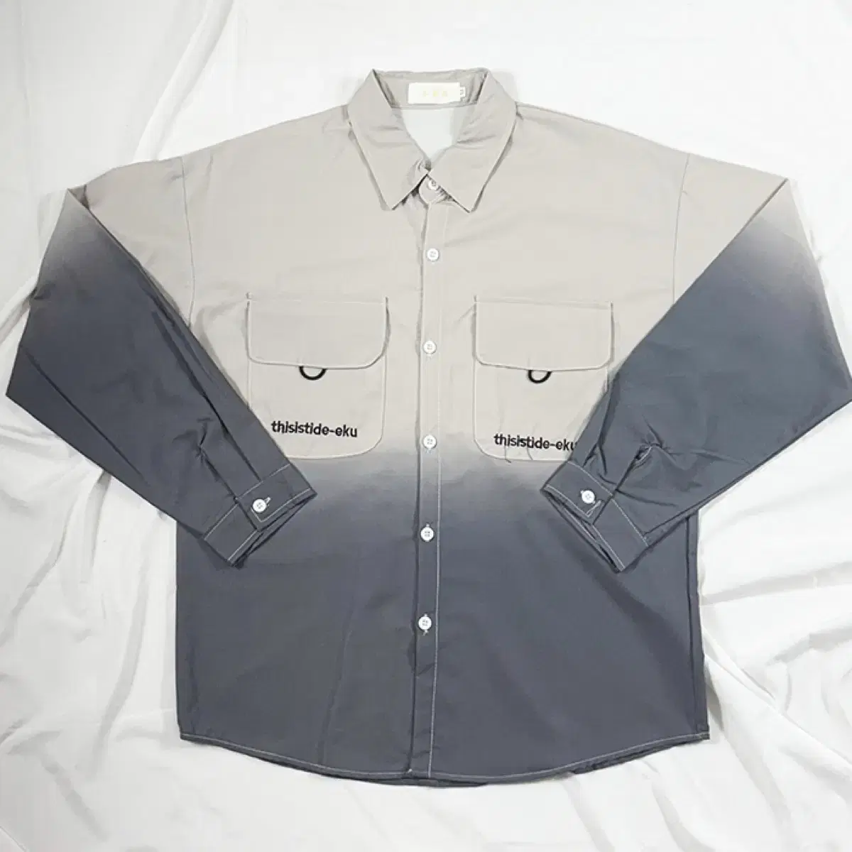 Gray gradation shirt