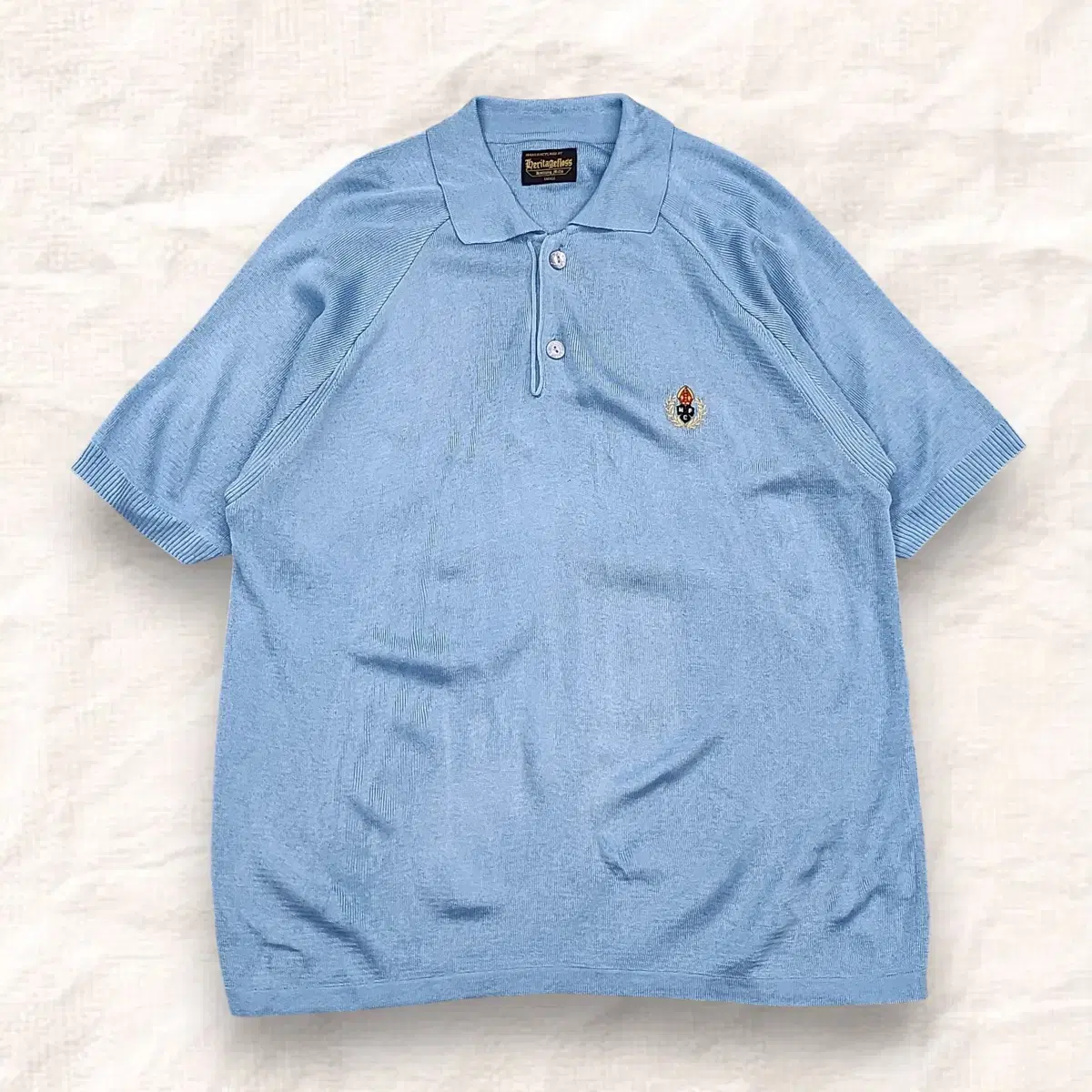 [S] Heritage Floss Light Blue Short Sleeve Knit