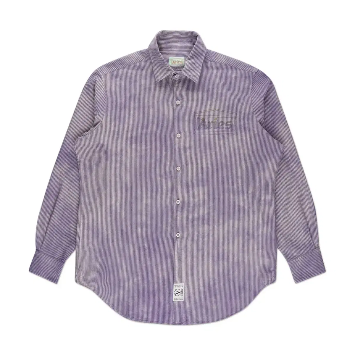 Aries Aries od oxford stripe shirt purple