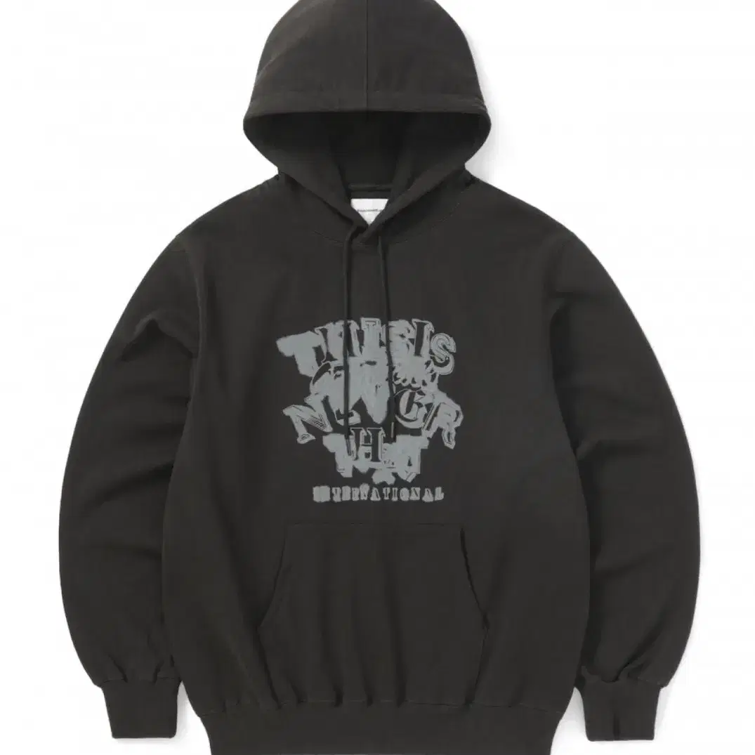 디스이즈네버댓 Blurred Hoodie Black S