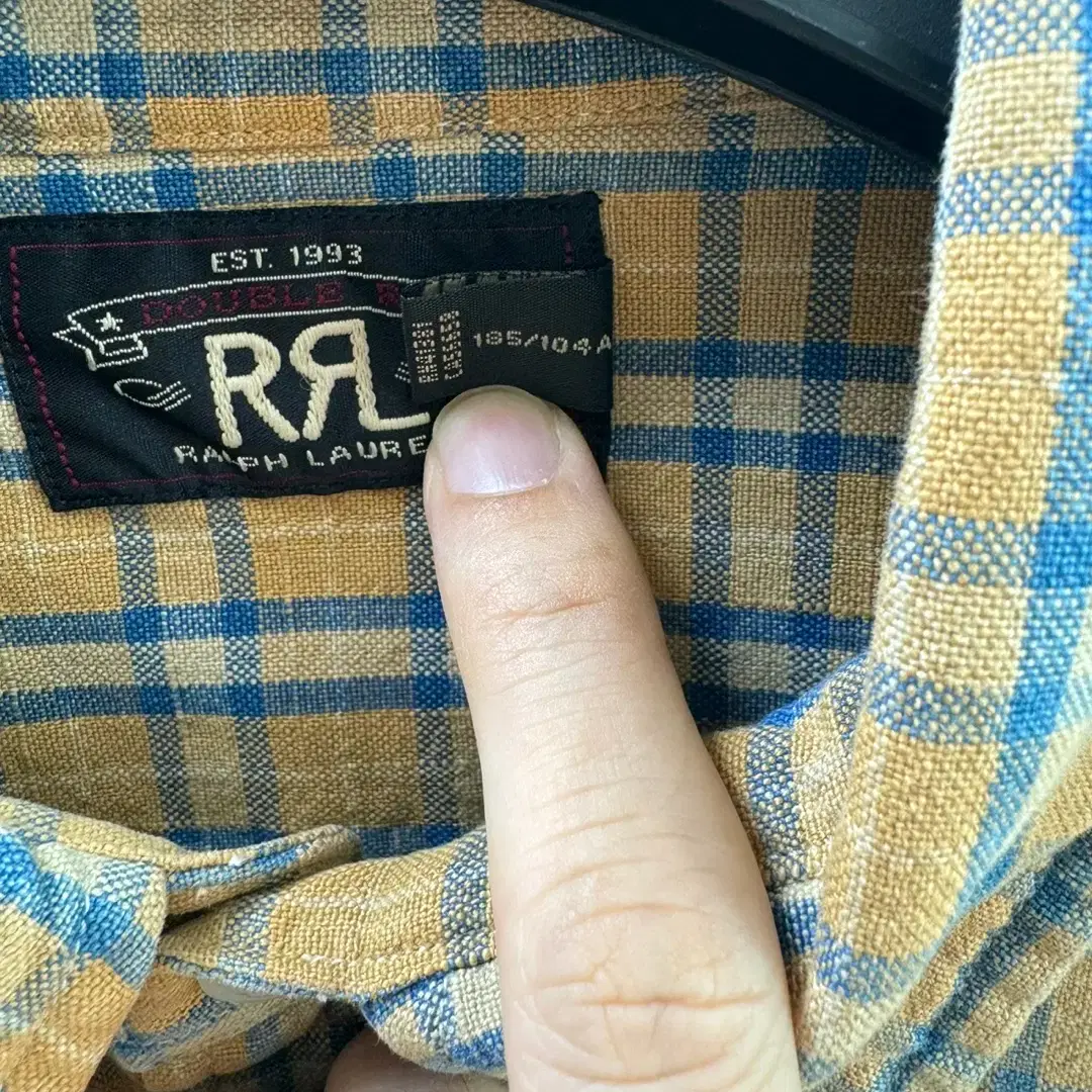 RRL 옴브레 체크 셔츠 XL (웨스턴 오라리)