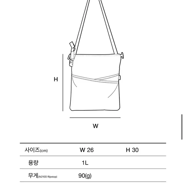 BDNS X HELINOX SACOCHE STANDARD #1 판매합니다