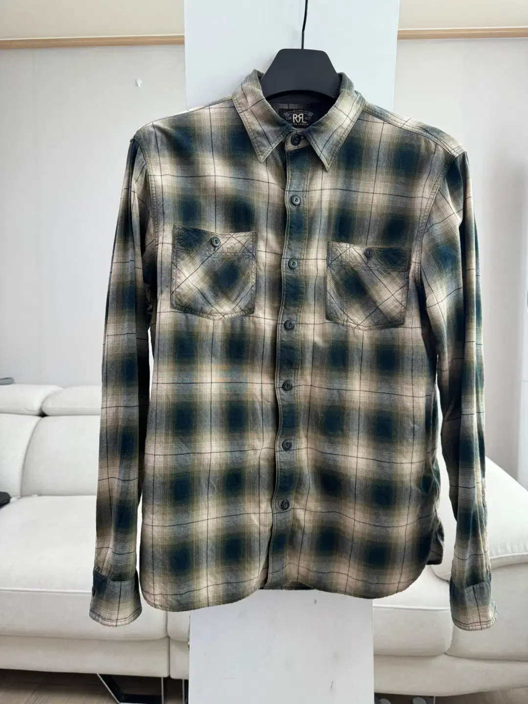 RRL Ombré Check Shirt M in Western Ollie