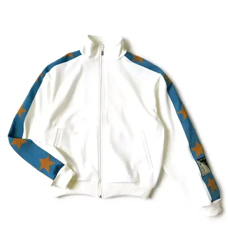 Capital Webbing Trim Smooth Jersey Track Jacket White 4